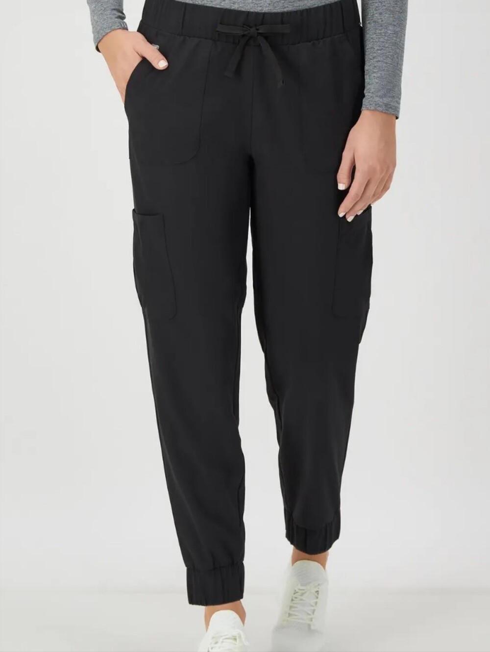 NWT Hanes Comfort Fit Women Scrub Joggers 3XL Black CSW101
